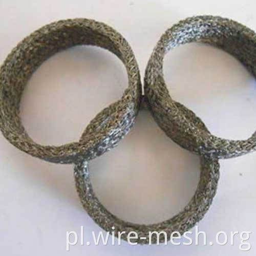 Ściskana uszczelka z dzianiny ze stali nierdzewnej Stainless steel compressed knitted mesh gasket